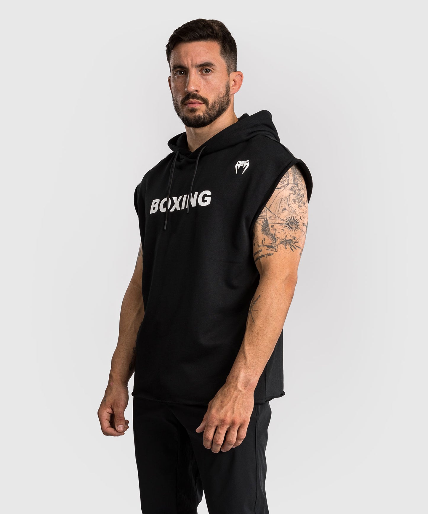 Venum Boxing VT Ärmelloser Hoodie - Schwarz/Weiß
