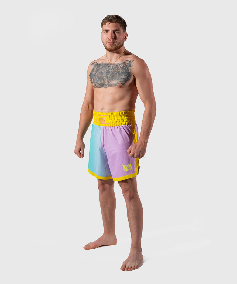 Metal Boxe One Post Cutting Treats Boxing Shorts - Purple