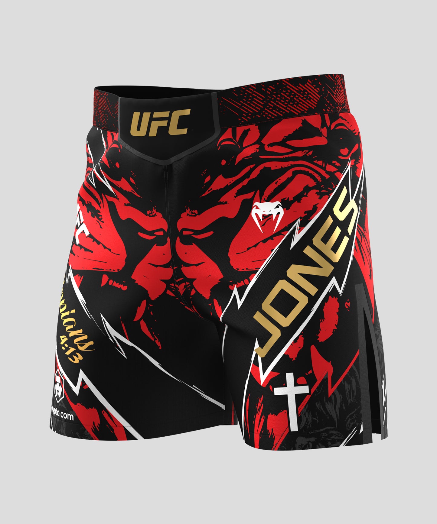 Short de combat pour Hommes UFC Unrivaled by Venum Jon Jones - Rouge