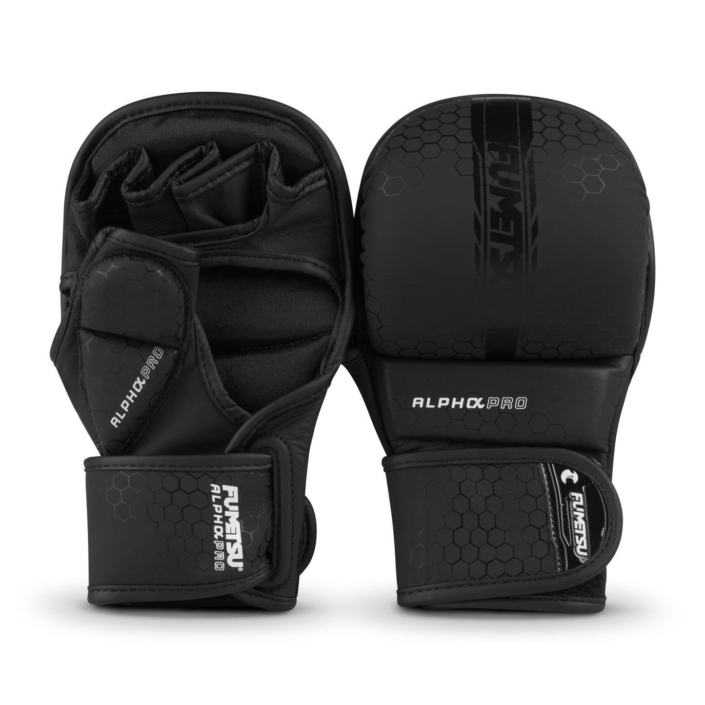 Fumetsu Alpha Pro Guantes de Sparring MMA - Negro/Negro
