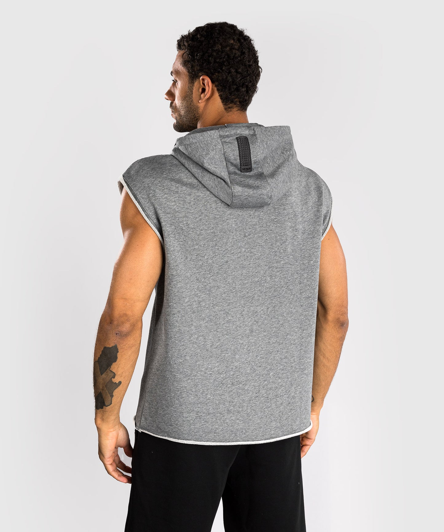 Venum Muay Thai VT Sudadera con Capucha Sin Mangas – Gris Jaspeado