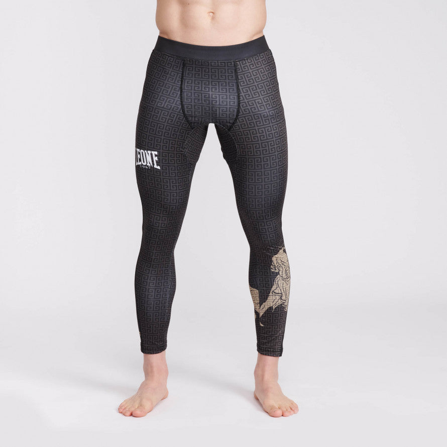 Pantalon de Compression Leone Eracle - Noir/Gris
