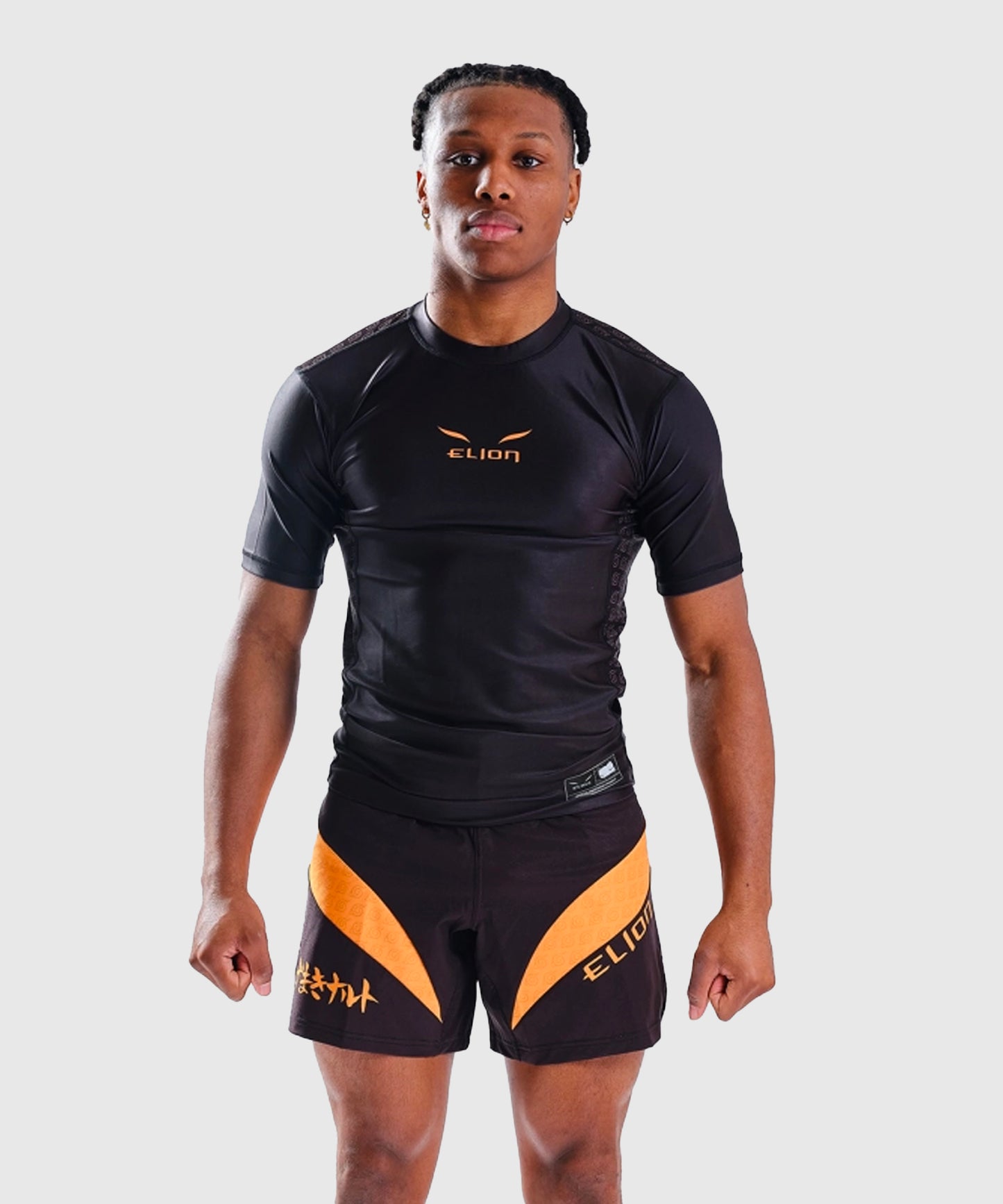 Elion X Naruto Naruto Short Sleeve Rashguard - Orange
