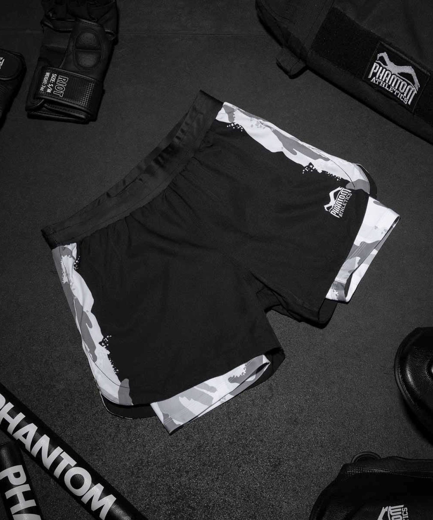 Phantom Athletics Fusion 2In1 Warfare Fightshorts - Nero