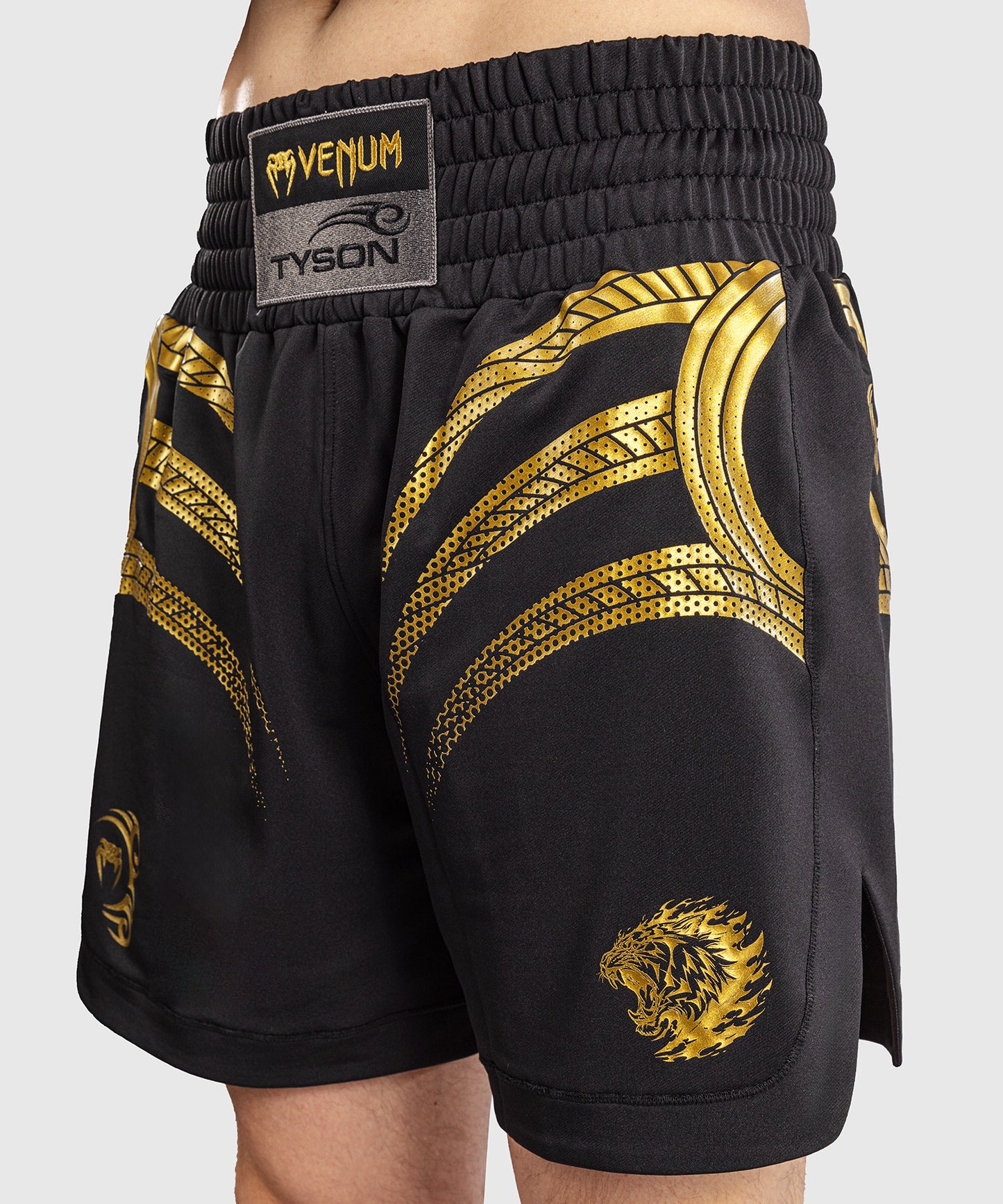 Venum x Mike Tyson Tiger Pantalón Corto de Boxeo Tiger - Negro/Oro