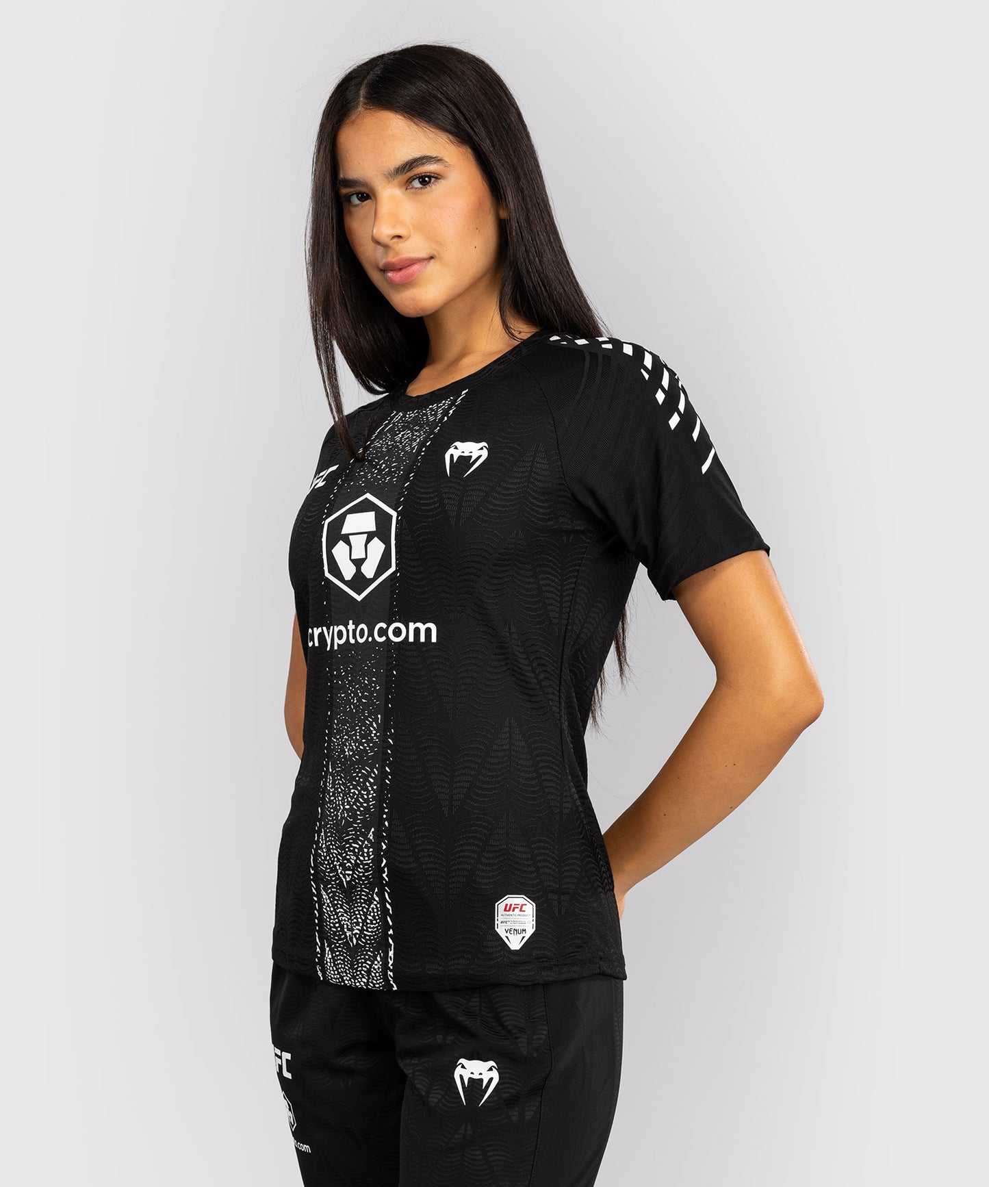 UFC Zenith by Venum Authentic Fight Night Offizielles Walkout-Trikot Damen - Schwarz