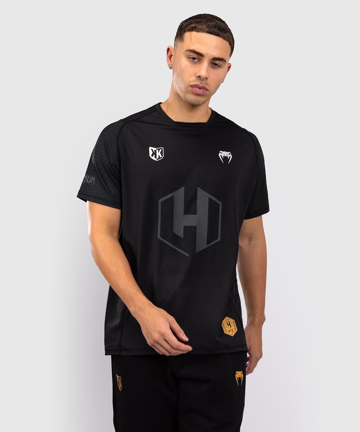 T-shirt Dry Tech Foot Korner x Venum Hexagon MMA Noir/Argent