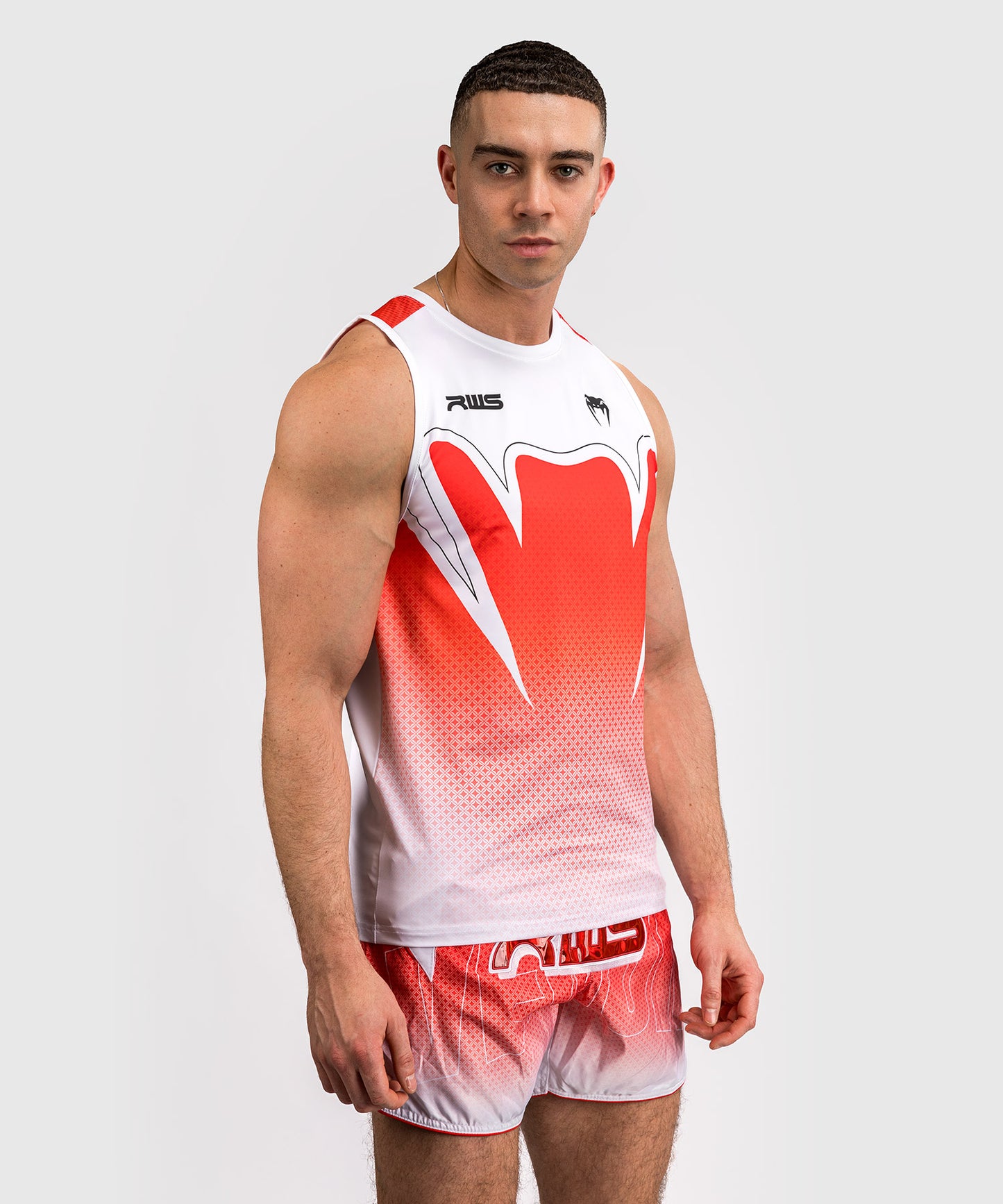 Venum x RWS 2.0 Camiseta Técnica Sin Mangas para Hombre – Blanco/Rojo
