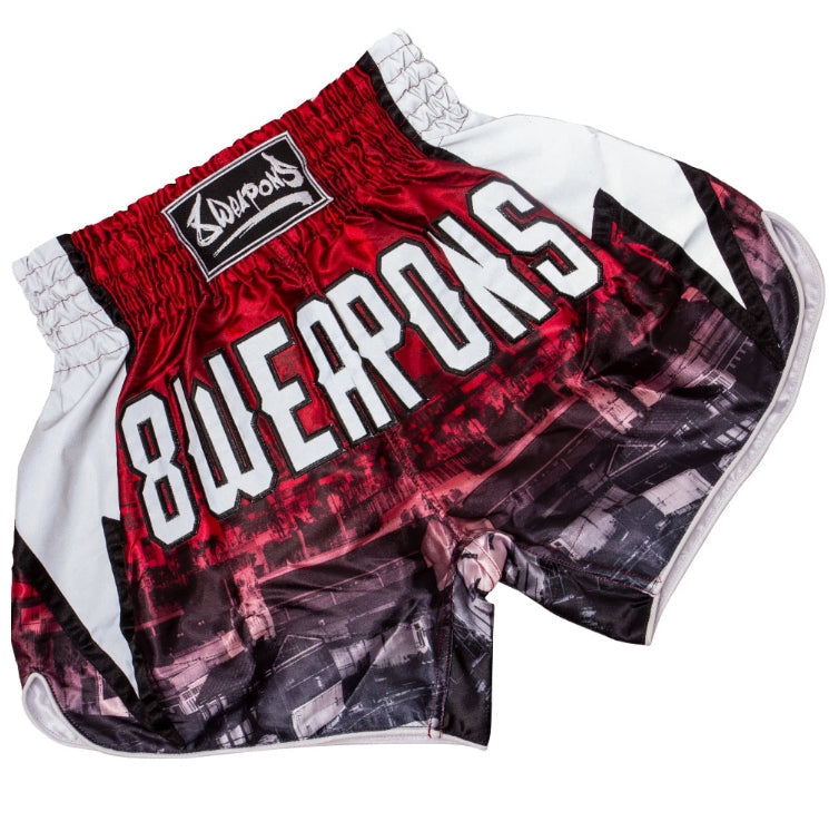 Short de Muay Thai 8 Weapons Lightning Rouge Red City