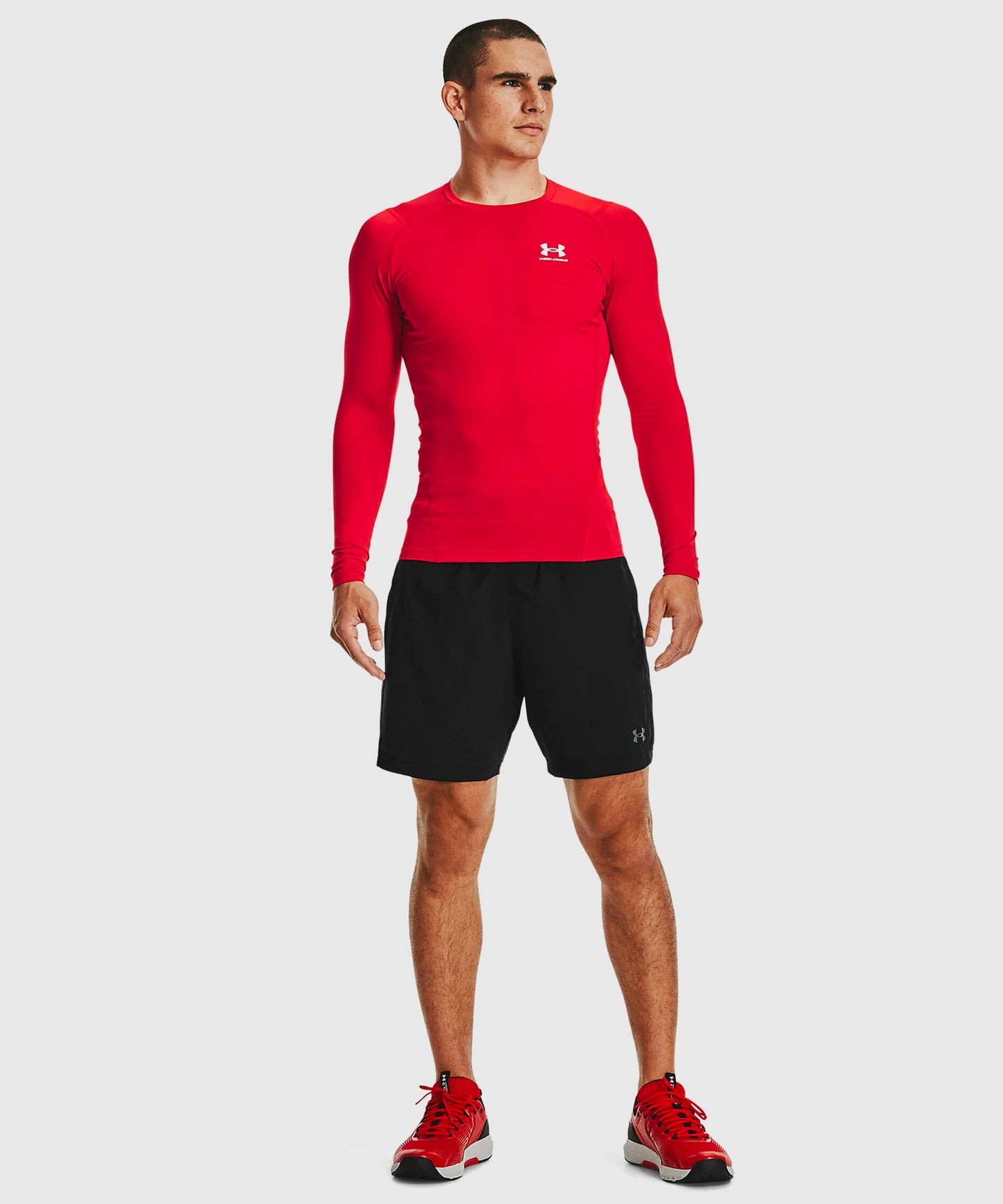 T-Shirt Manches Longues Under Armour Heatgear® Armour - Rouge
