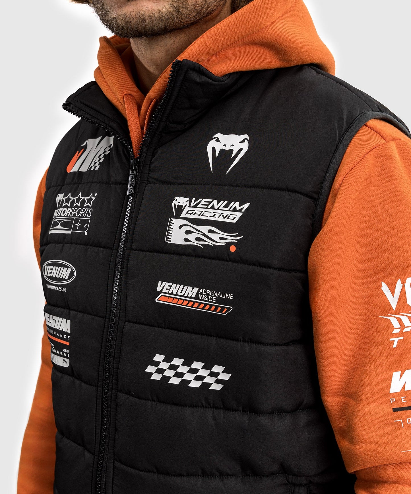 Venum Motorsport Daunenjacke - Tiefschwarz