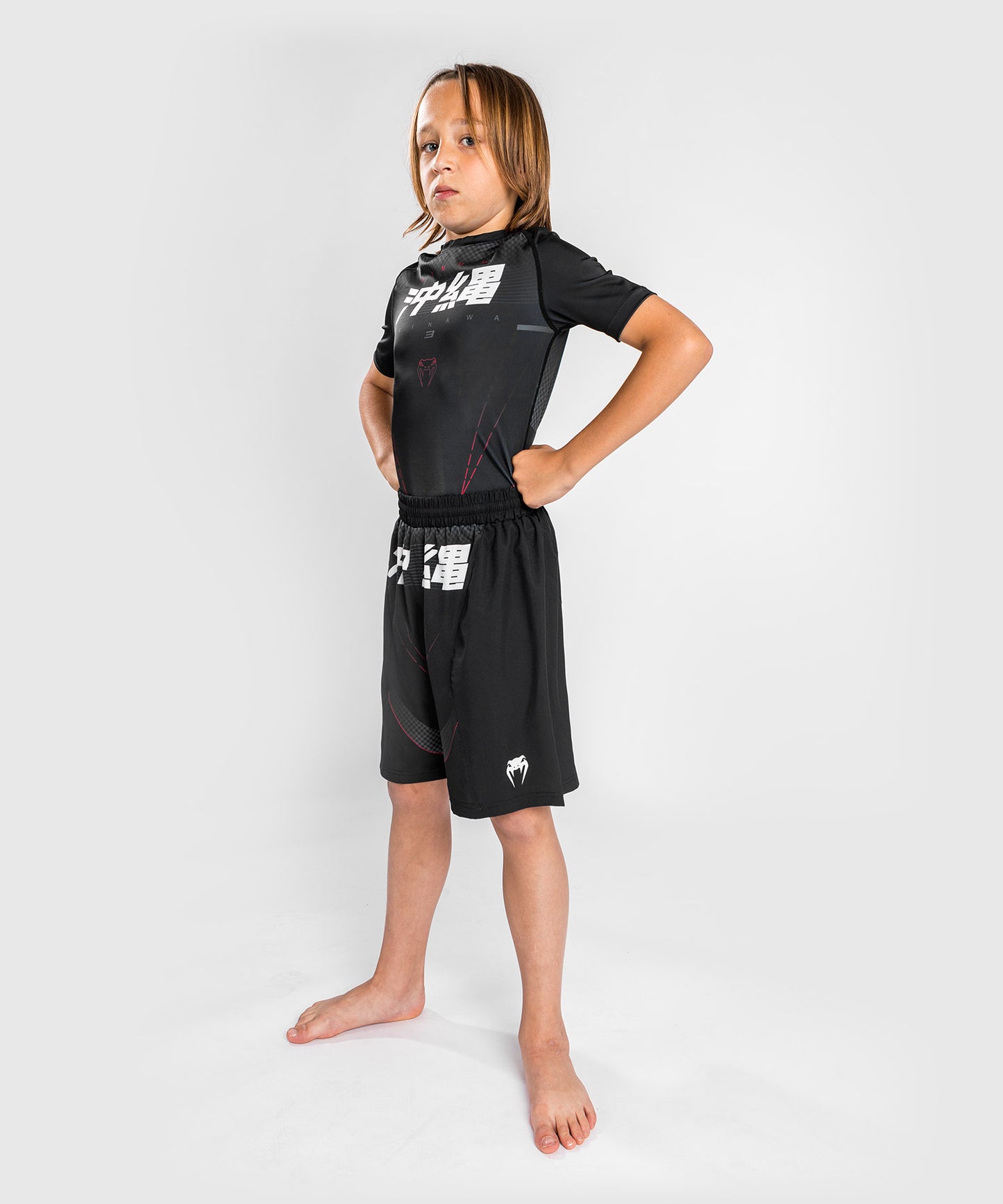 Short D'entrainement Venum Okinawa 3.0 - Pour Enfant - Noir/Rouge