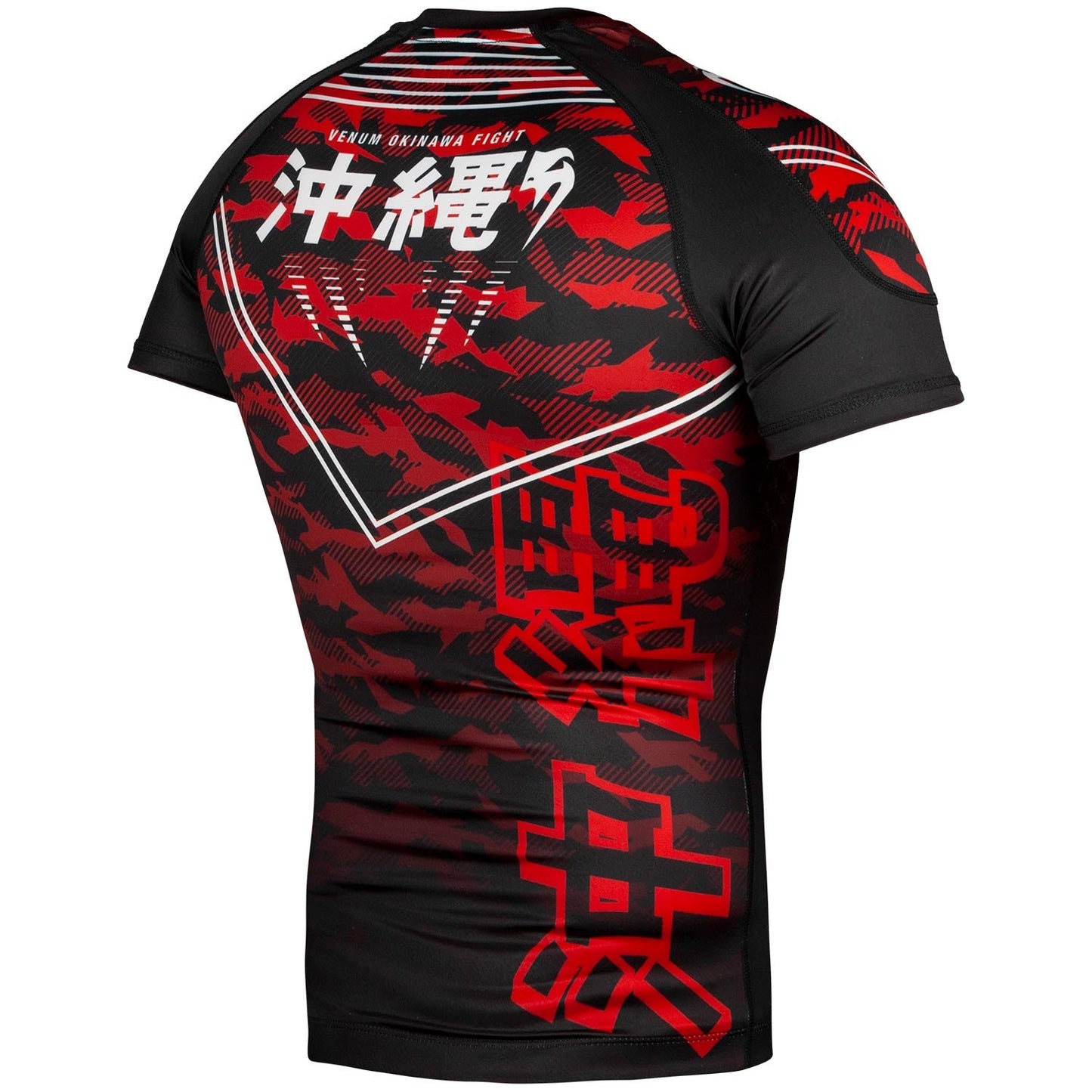 Rashguard Venum Okinawa 2.0 - Short Sleeve - Black/White/Red