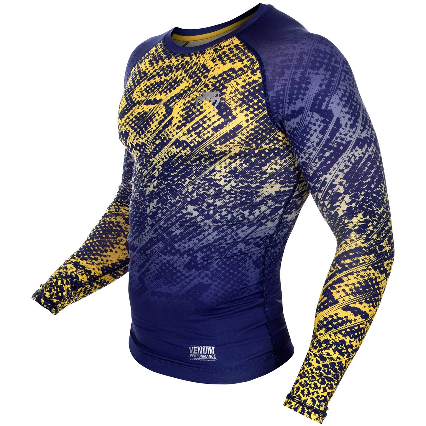Venum Tropical Compression T-shirt - Blue/Yellow
