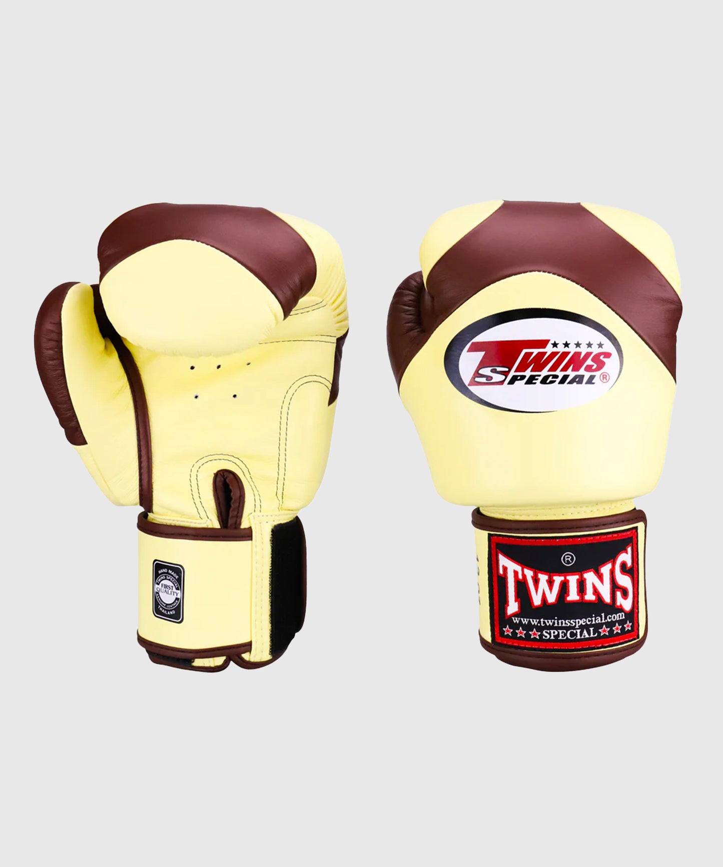 Gants de Boxe Twins BGVL13 - Vanille/Marron