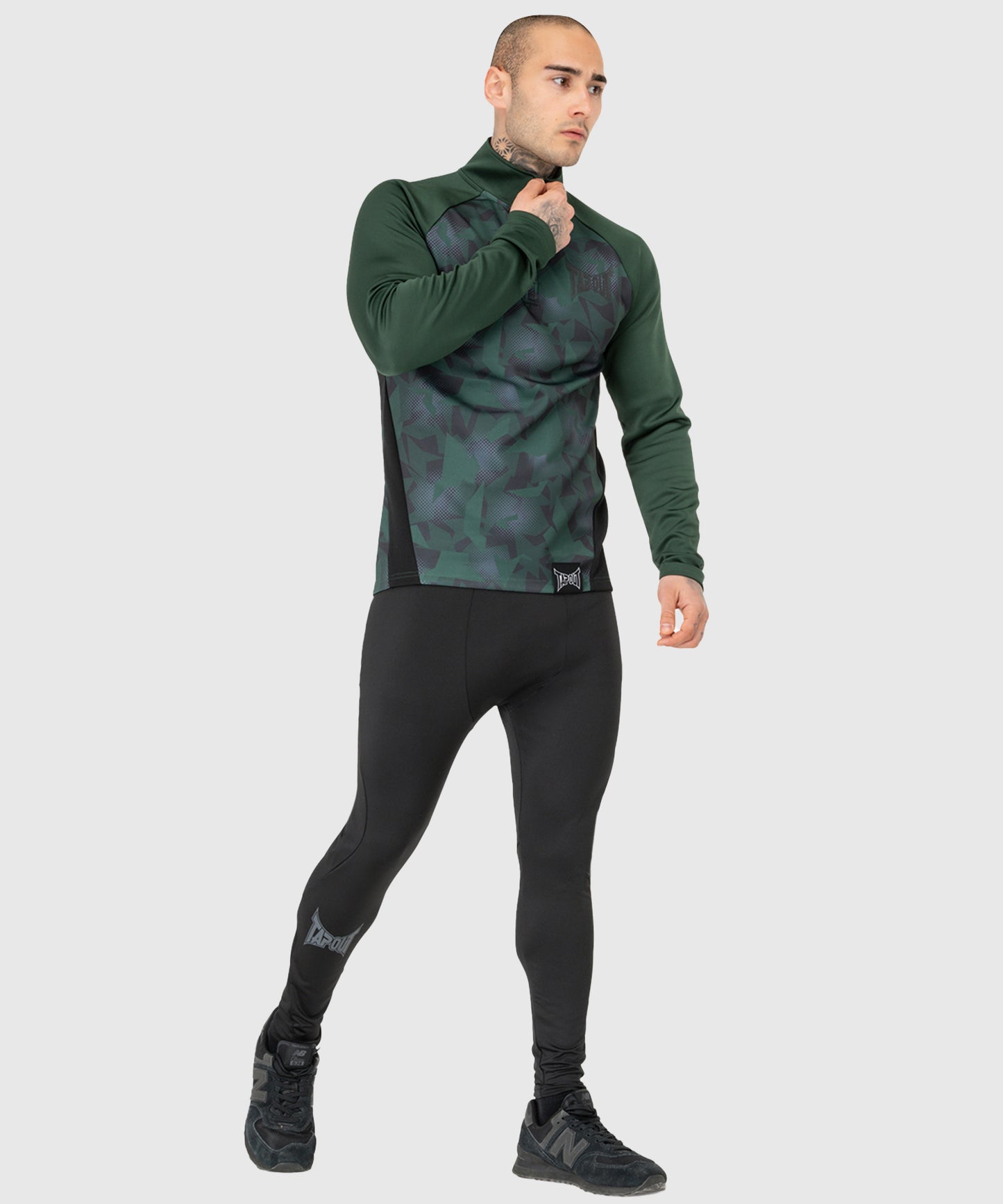 Tapout Training Leggings - Black/Green