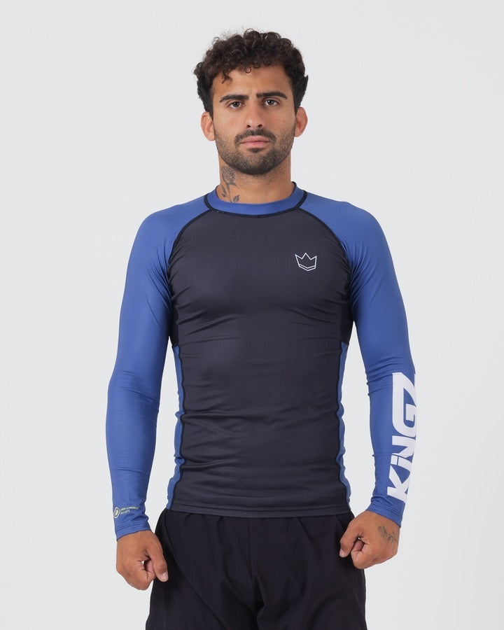 Kingz Ranked Performance V2 Langarm-Rashguard - Blau