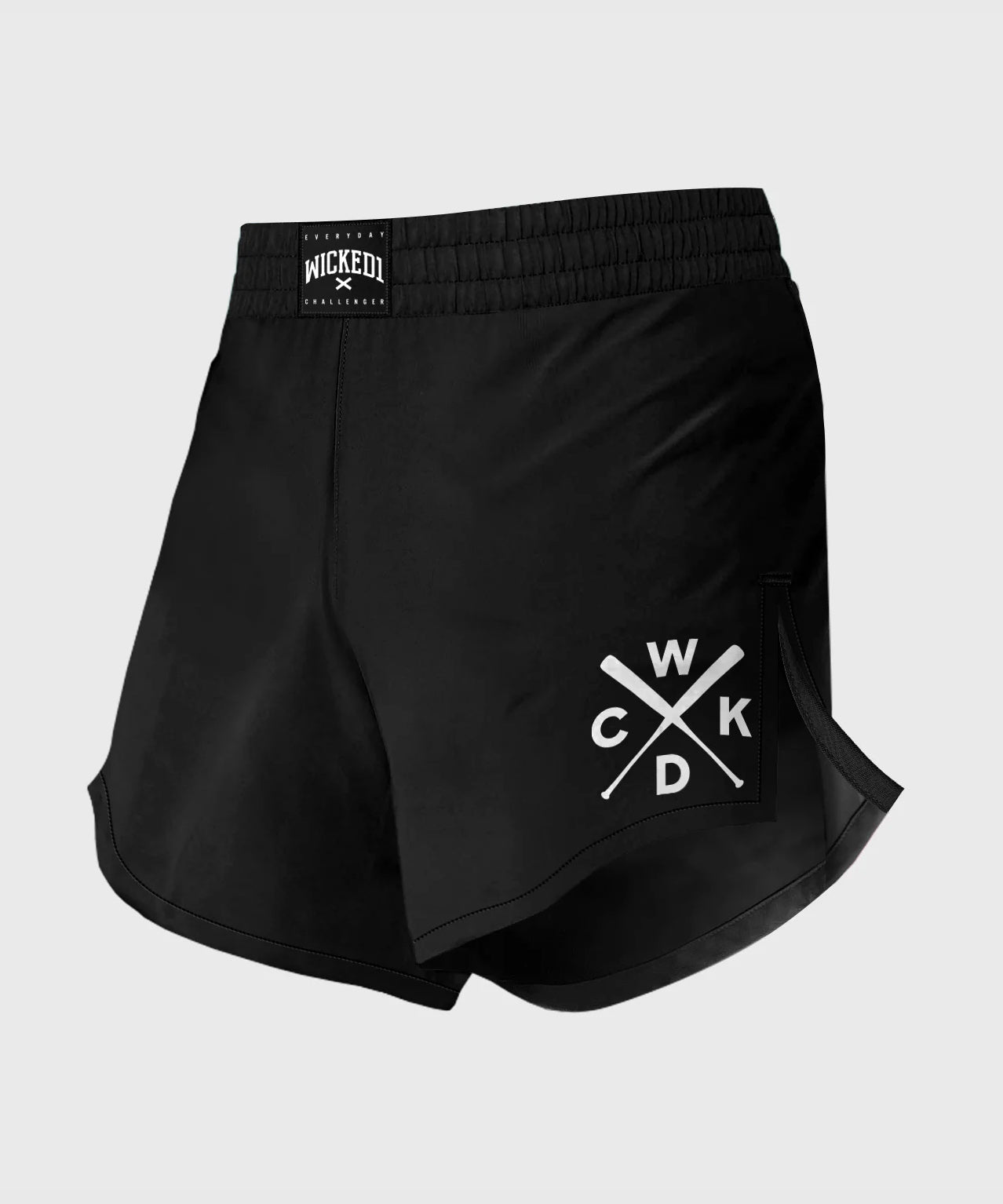 Wicked One Element Cross Fight Shorts - Black