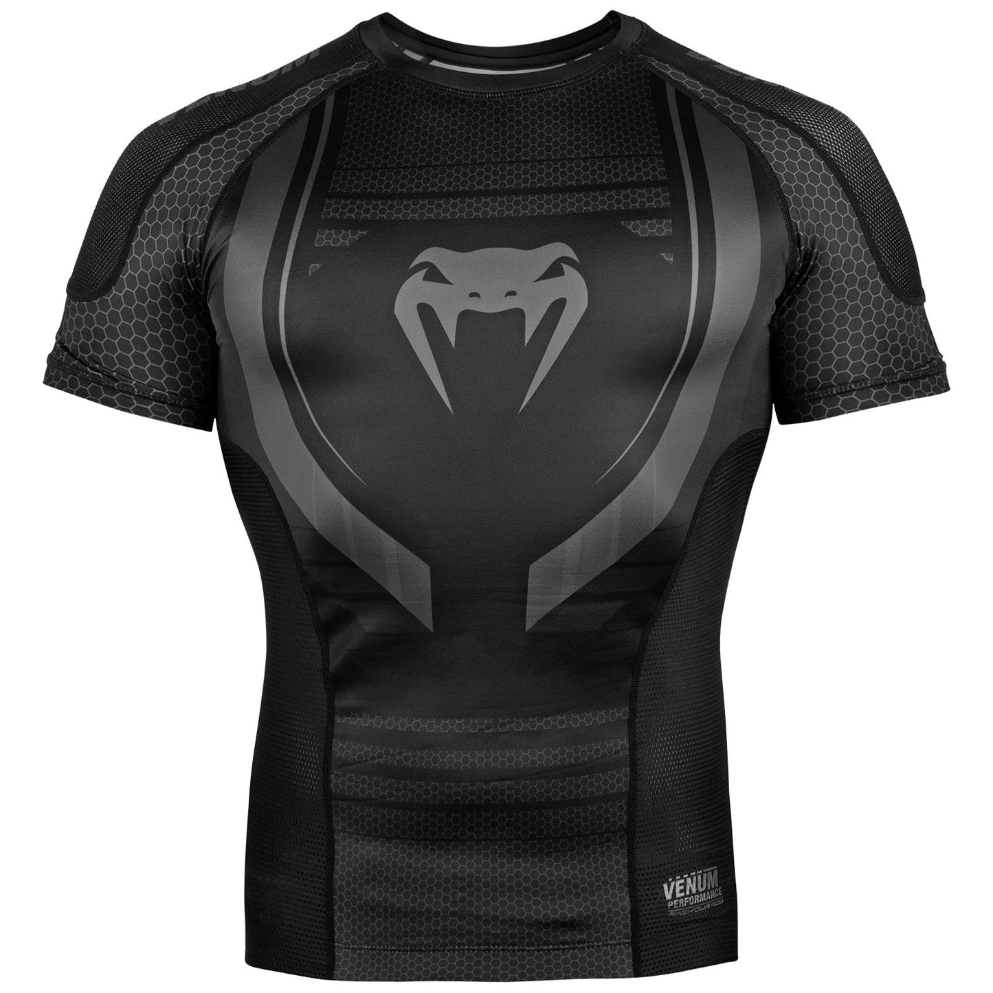 Rashguard Venum Technical 2.0 - Short Sleeve - Black/Noir