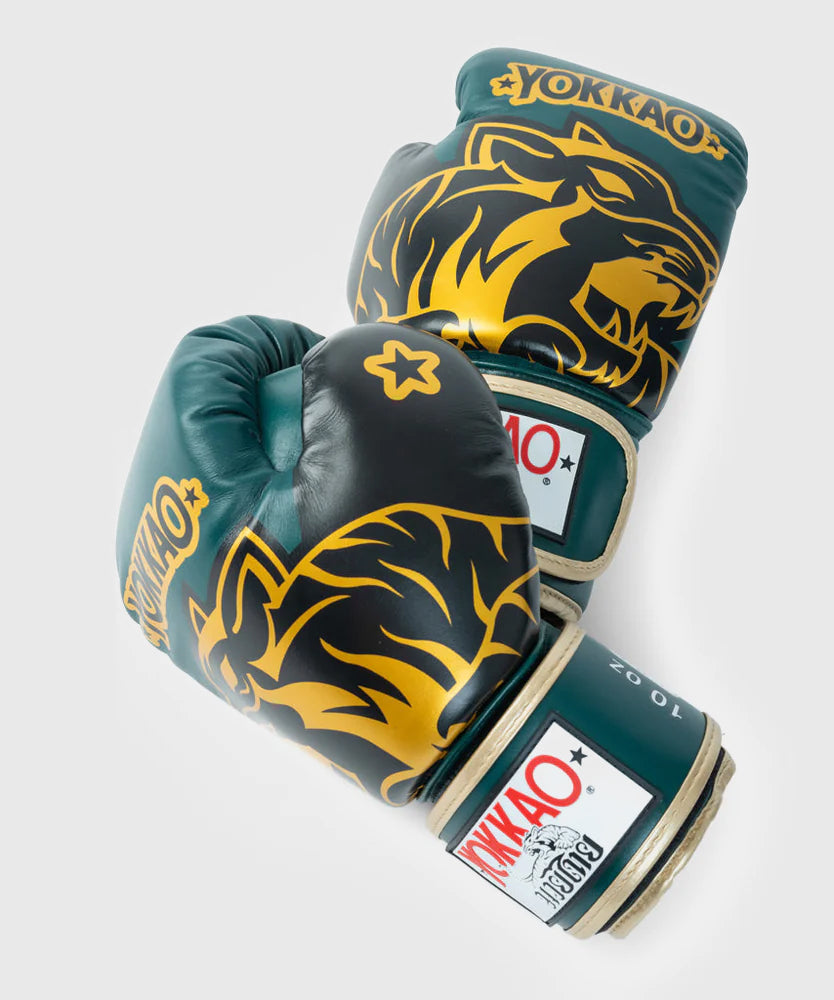 Yokkao Original Oro Guantes de Boxeo - Verde
