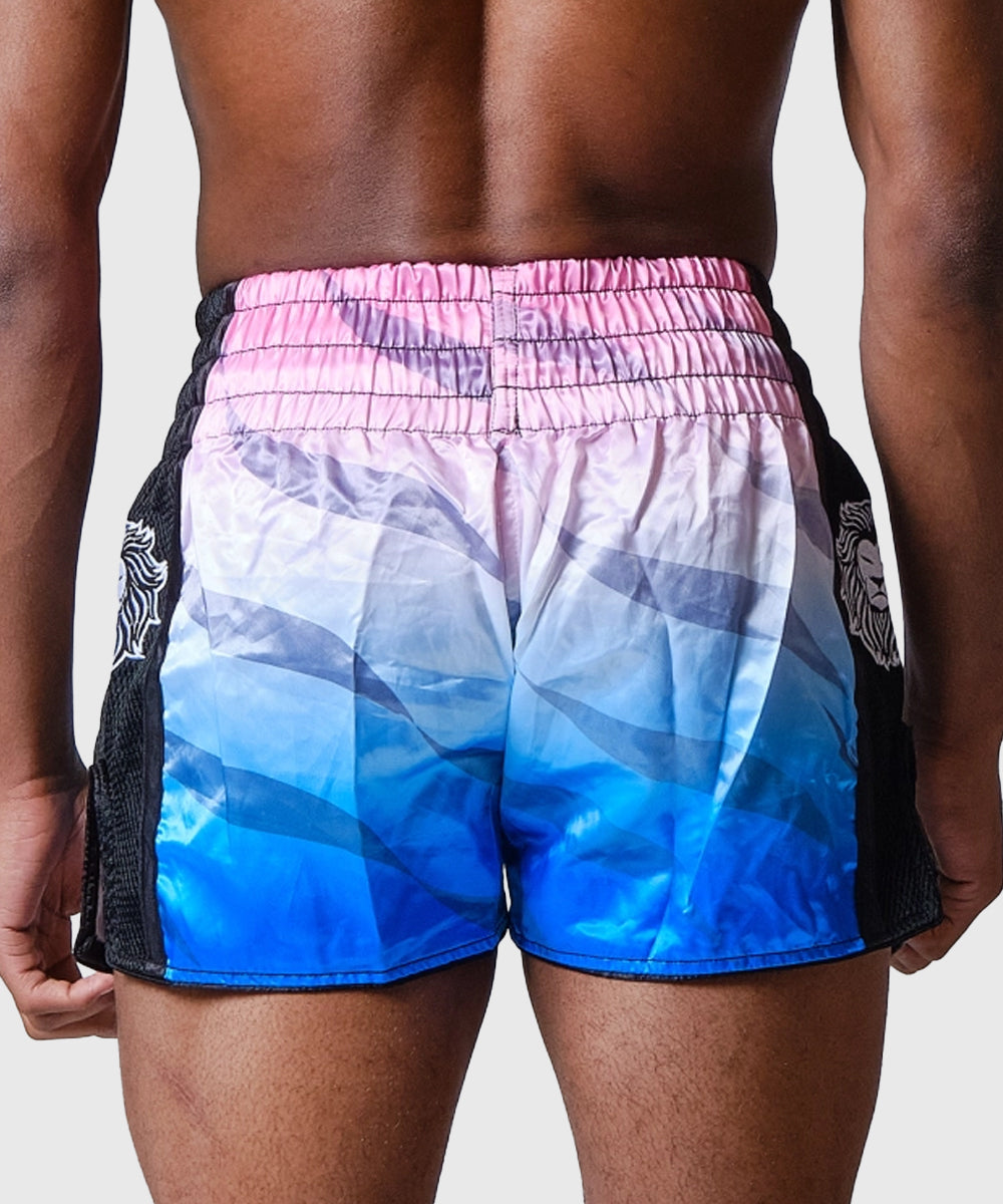 Elion Raja Muay Thai Shorts - Pink/Blue