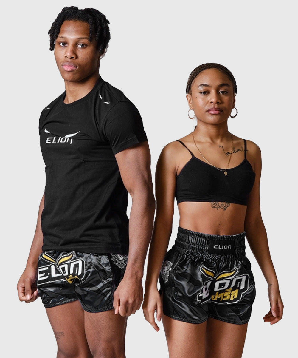 Elion Raja Muay Thai Shorts - Black