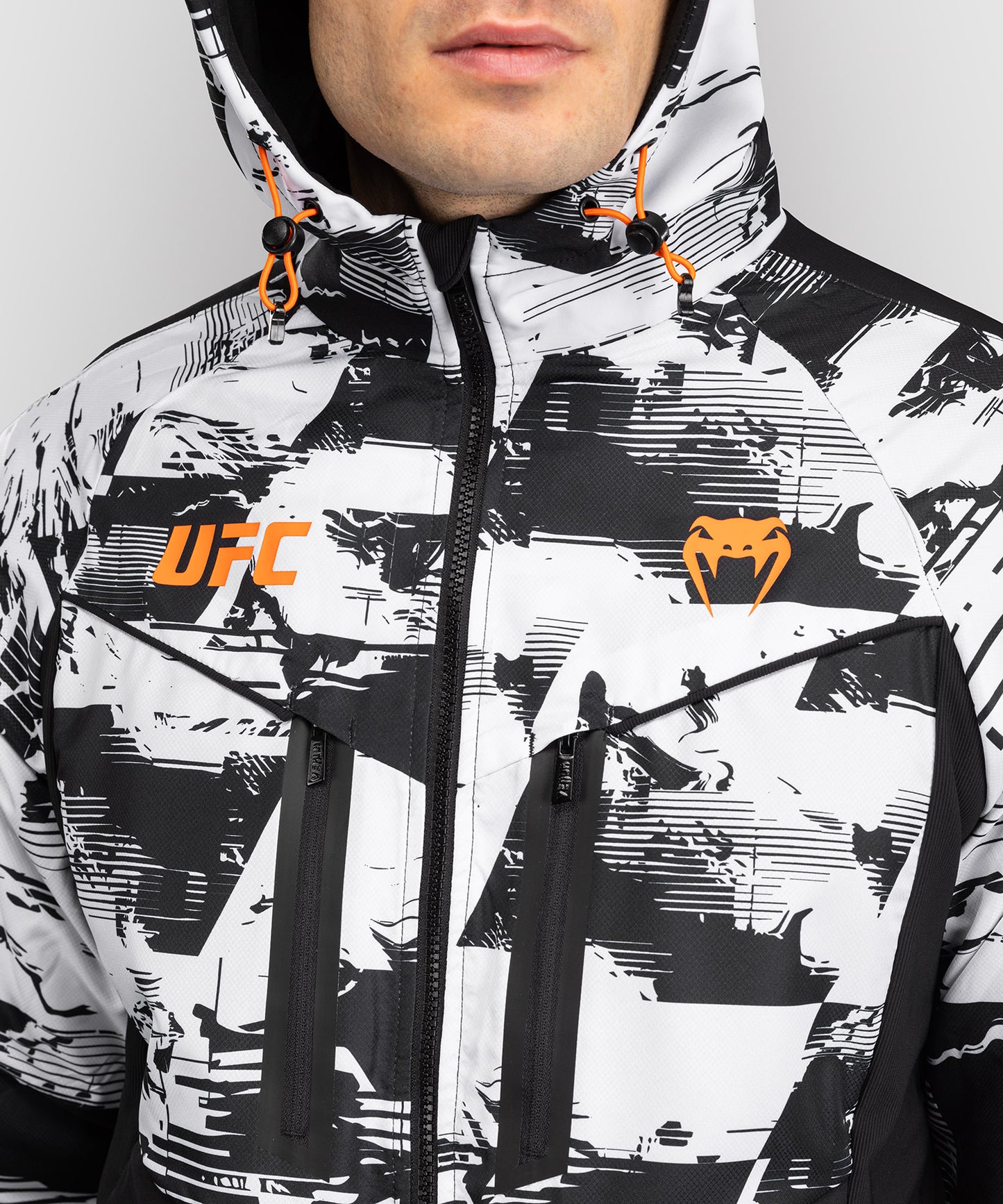 UFC Zenith by Venum Authentic Fight Week Zip Hoodie Herren - Weiß