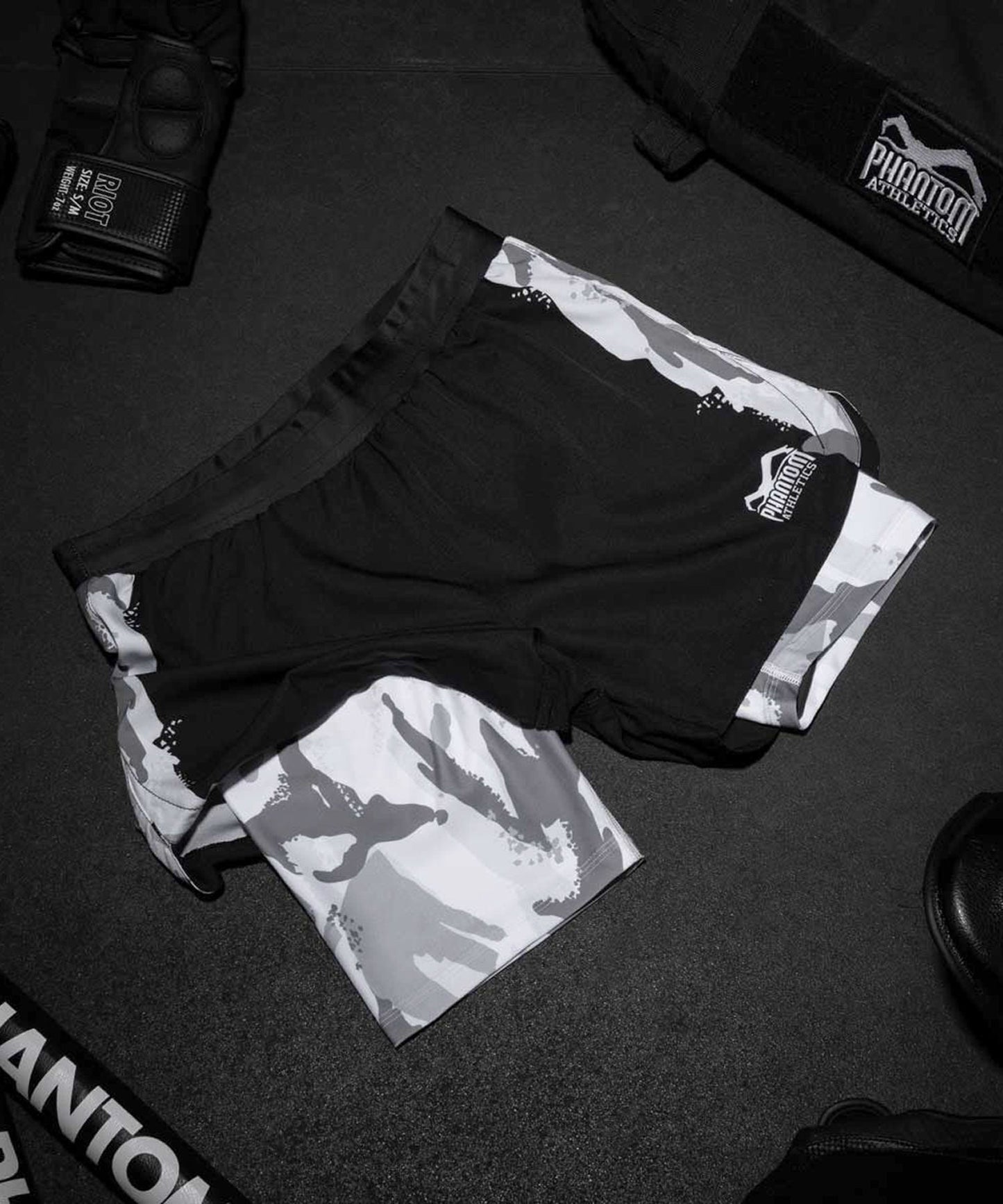 Phantom Athletics Fusion 2In1 Warfare Fightshorts - Nero
