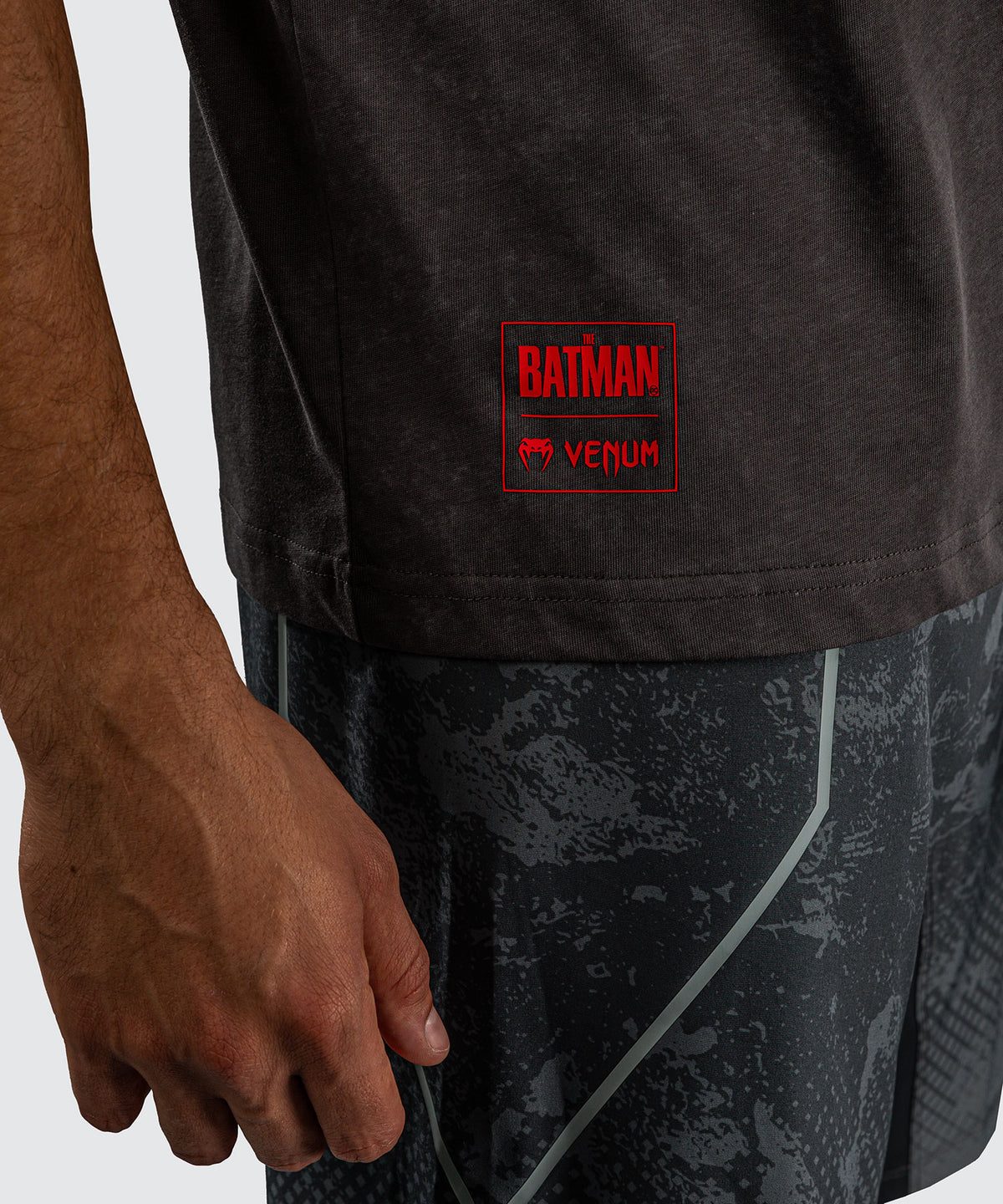 T-shirt en coton Venum x Batman - Gris/Noir/Rouge