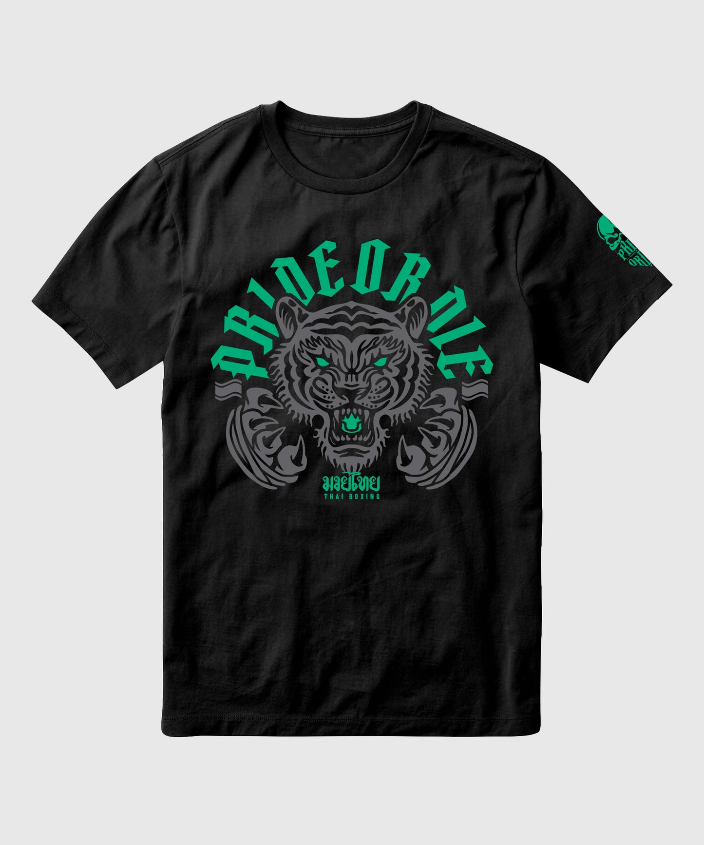 Pride Or Die Thaï Boxen Trainings-T-Shirt - Schwarz