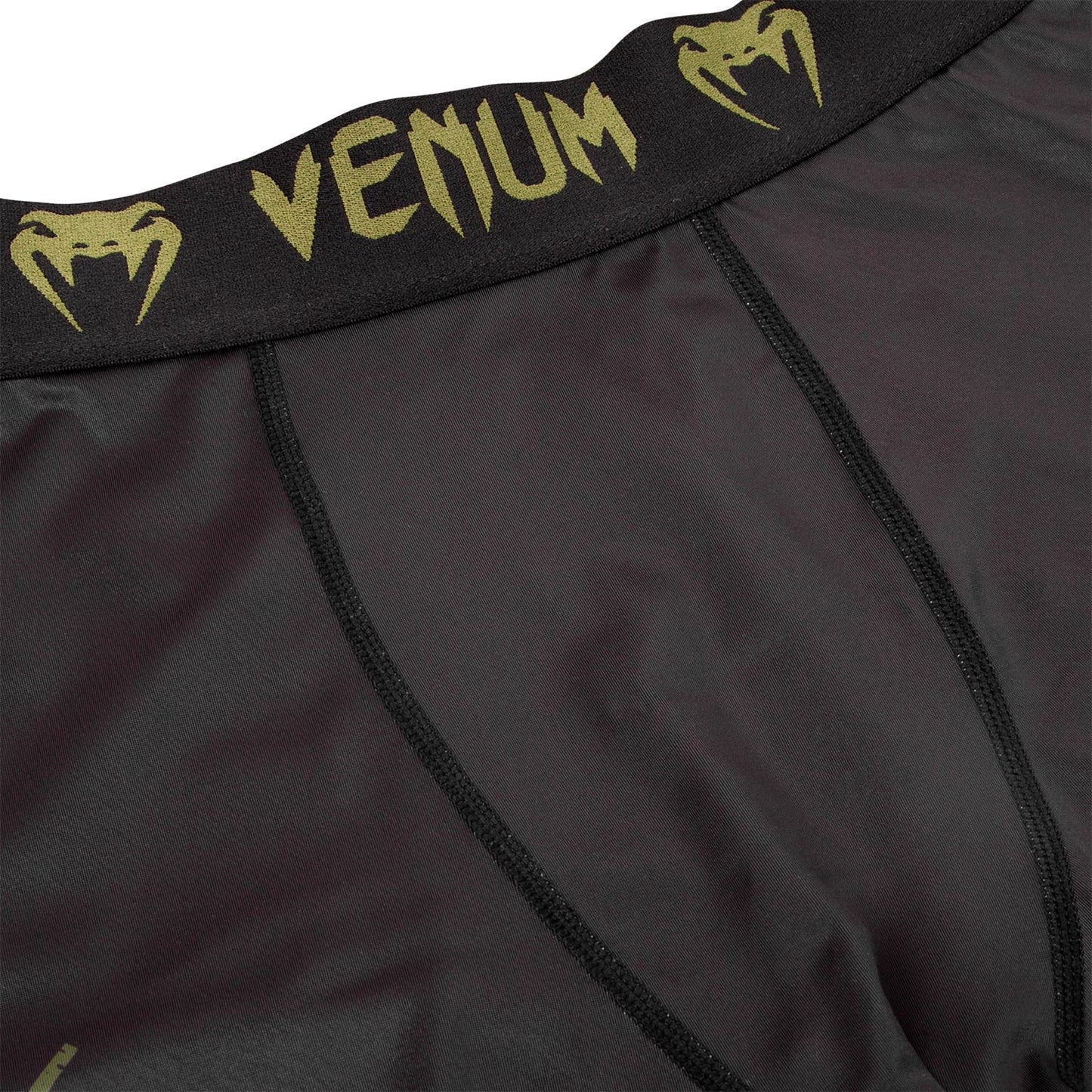 Venum Signature Compression Tights - Black/Khaki - Exclusive