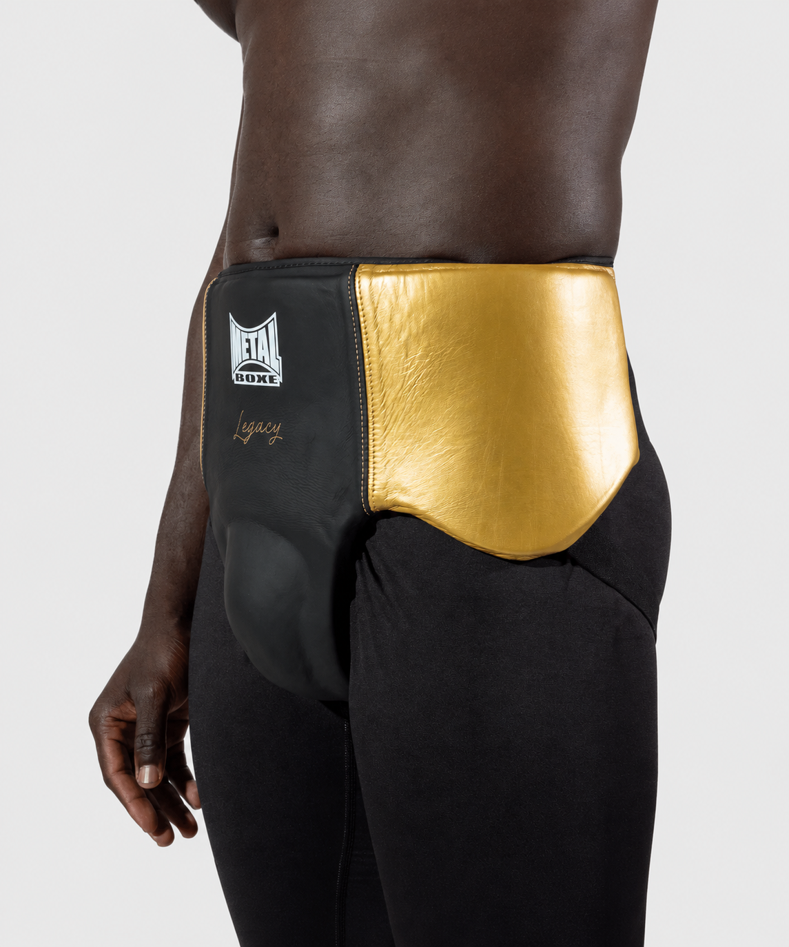 Metal Boxe Legacy Professional Cup/Jockstrap - Black/Gold