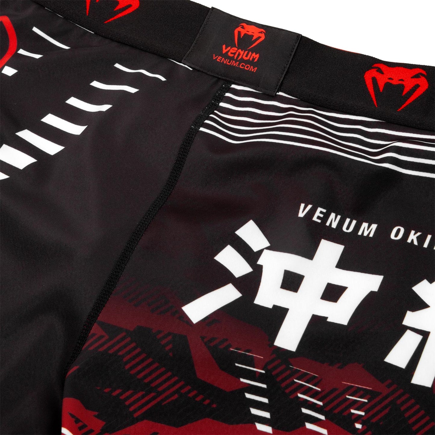 Venum Okinawa 2.0 Compression Shorts - Black/White-Red