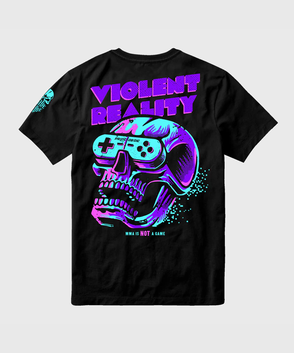 T-Shirt Pride Or Die Violent Reality - Noir