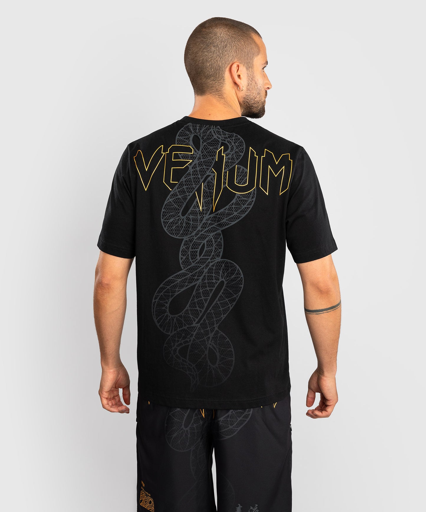 Venum Serpenti T-Shirt - Black/Silver/Gold