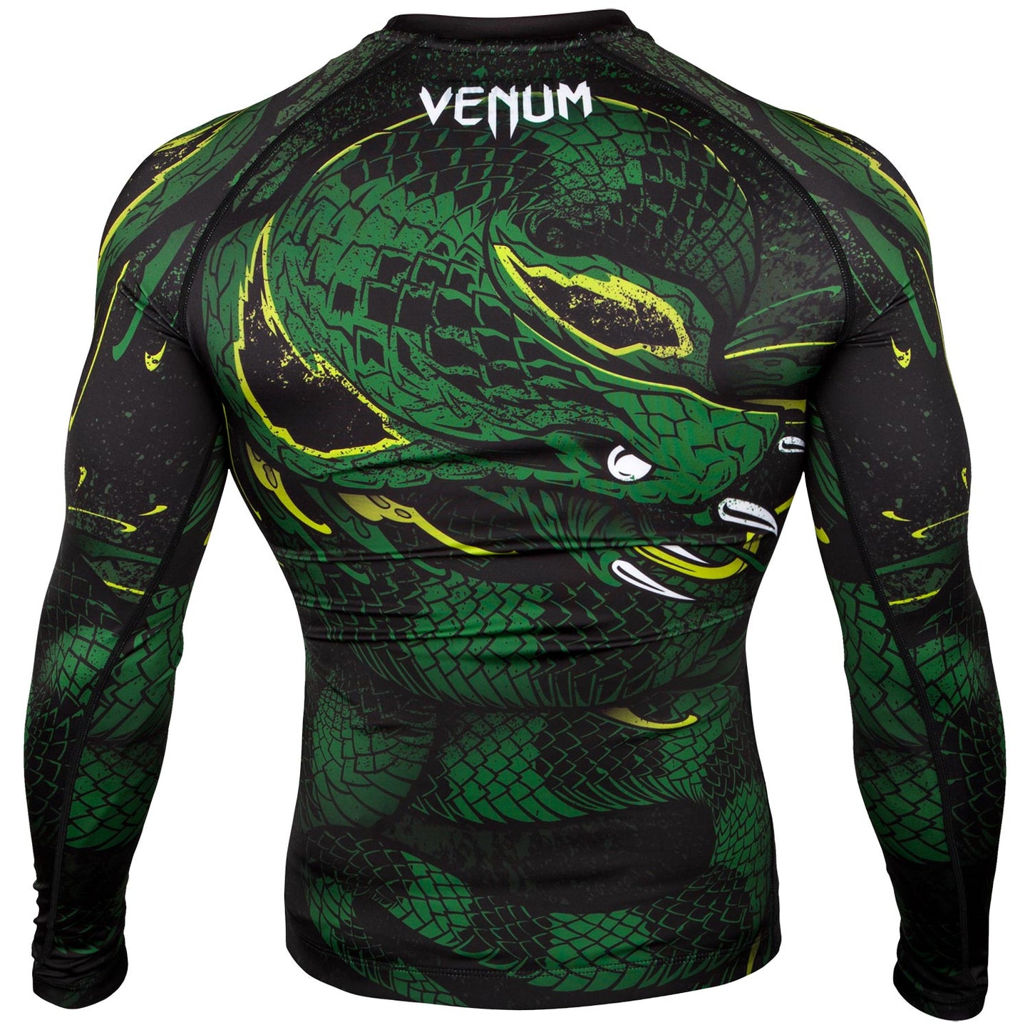 Venum Green Viper Rashguard - Long Sleeves - Black/Green