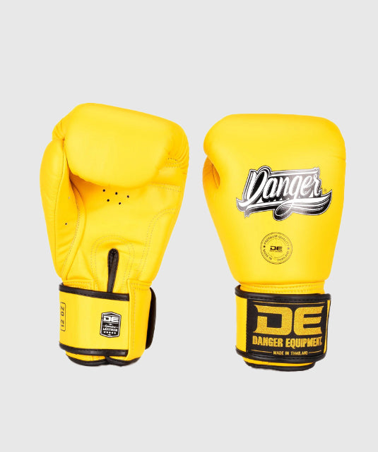 Danger Classic Thai Boxing Gloves - Yellow
