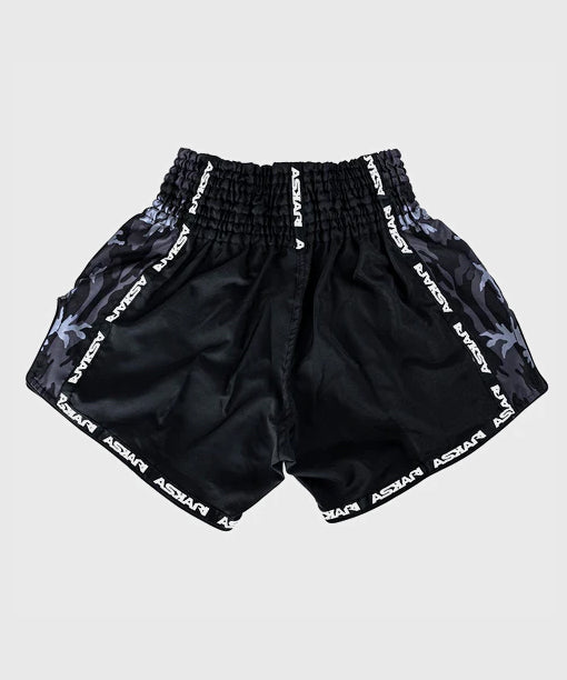 Askari Phantom Muay Thai Shorts – Black/White