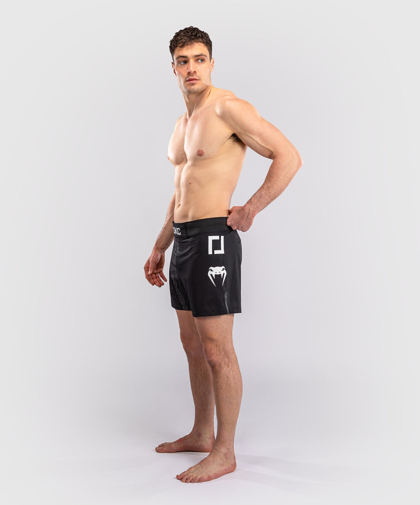 Karate Combat by Venum Fight Shorts - Black/Grey