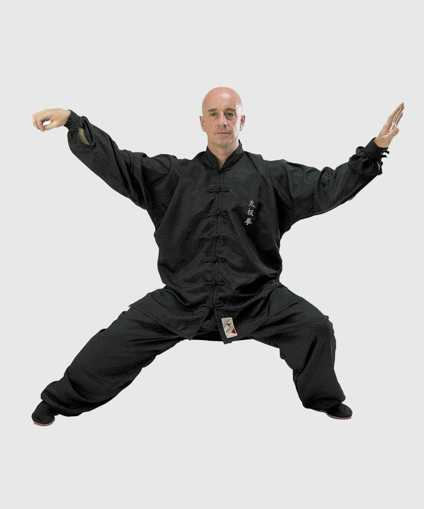 Tenue de Tai-Chi brodée Premium Fujimae - Noir