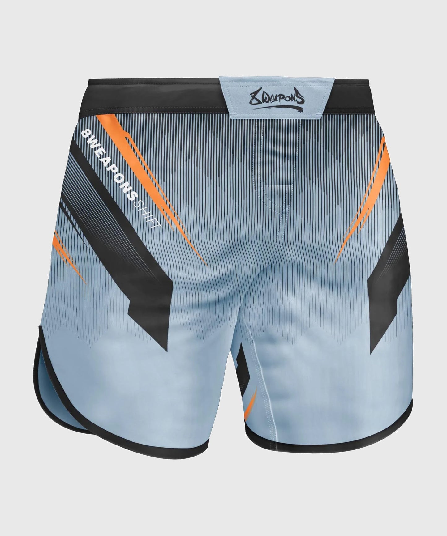 8 Weapons Shift Fight Shorts - Blue/Black/Orange