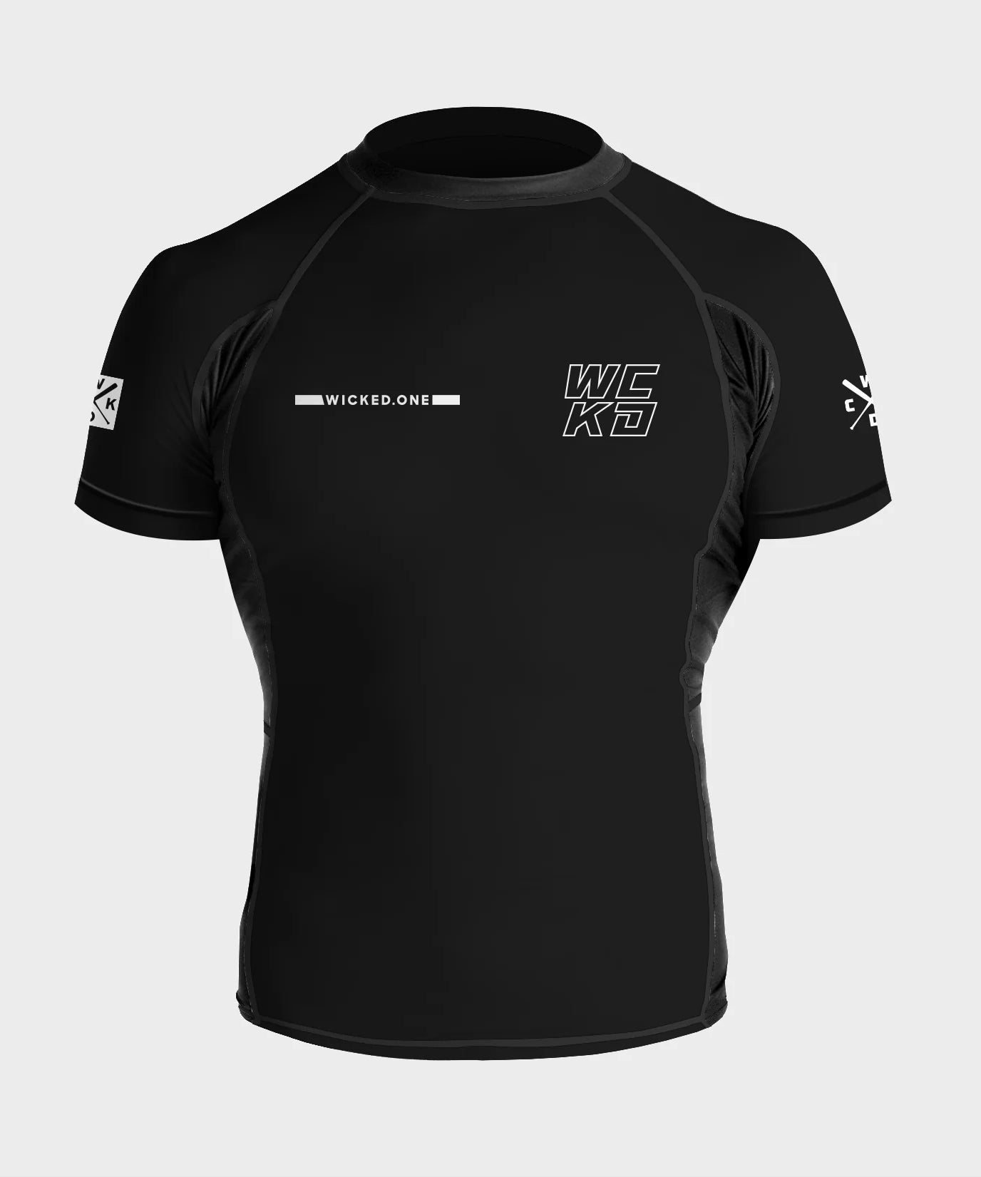 Wicked One Raw Kurzarm-Rashguard - Schwarz
