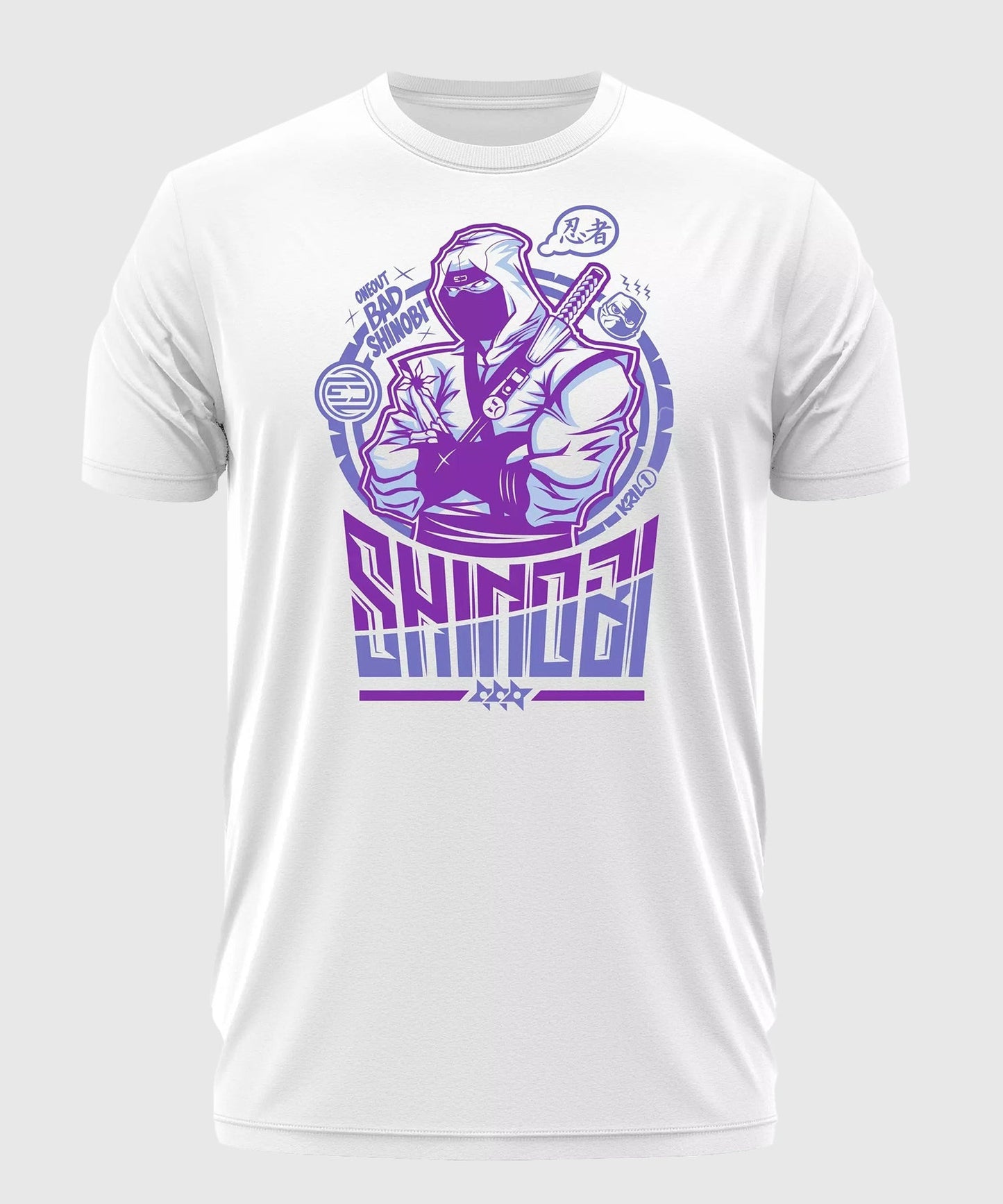 Oneout Bad Shinobi Camiseta de Entrenamiento - Blanco