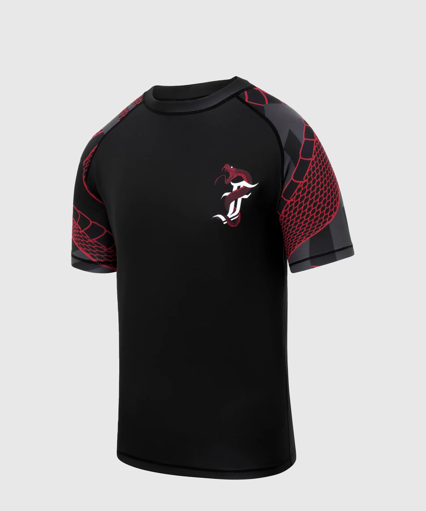 Fumetsu Anaconda Rashguard de Manga Corta - Negro/Rojo