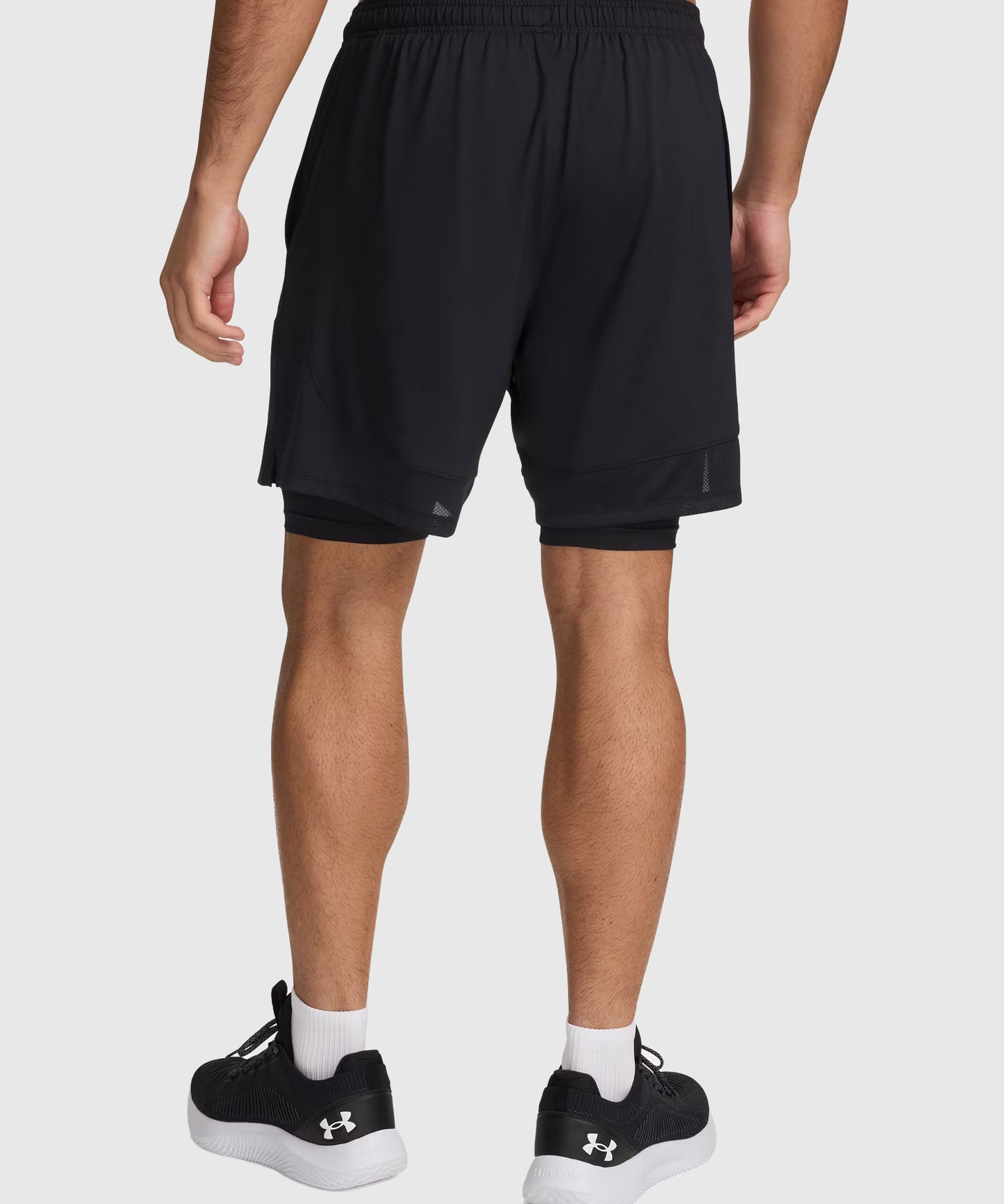 Short de MMA Under Armour 2-En-1 Tech Vent - Noir