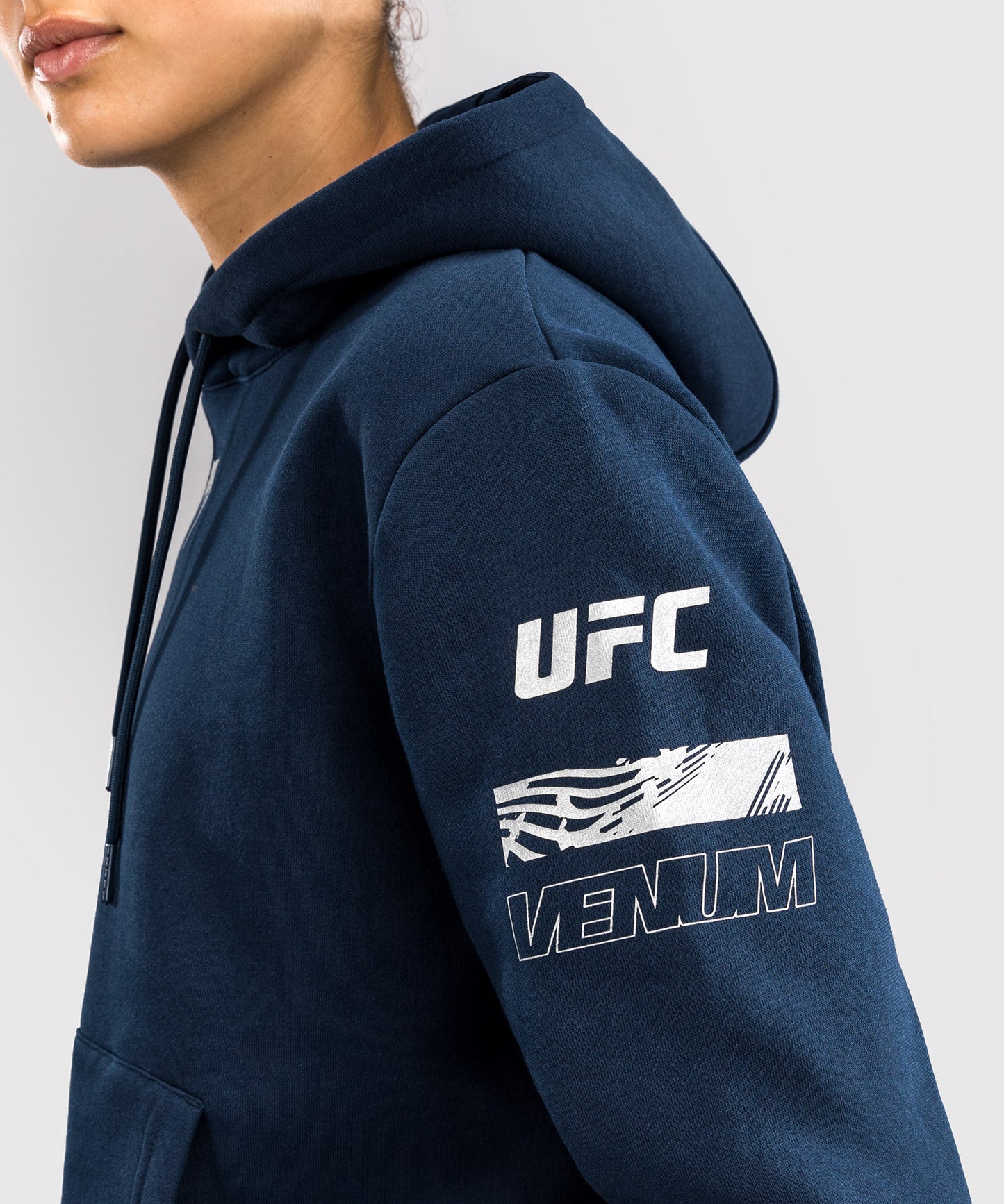 UFC Fusion by Venum Fight Week Damen Pullover Hoodie - Solid Ozeanisches Blau