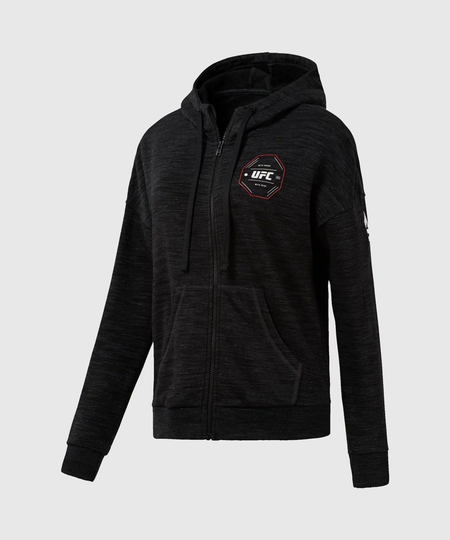 Sweatshirt Femme à zip intégral Reebok UFC - Noir