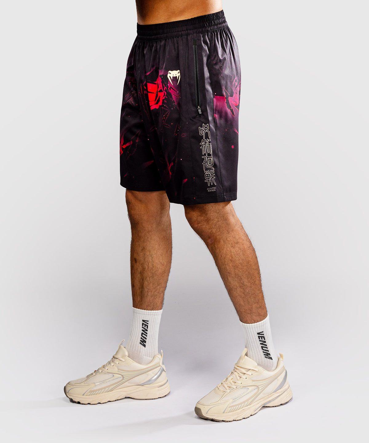 Jujutsu Kaisen x Venum Itadori Short de Entrenamiento – Negro/Rojo