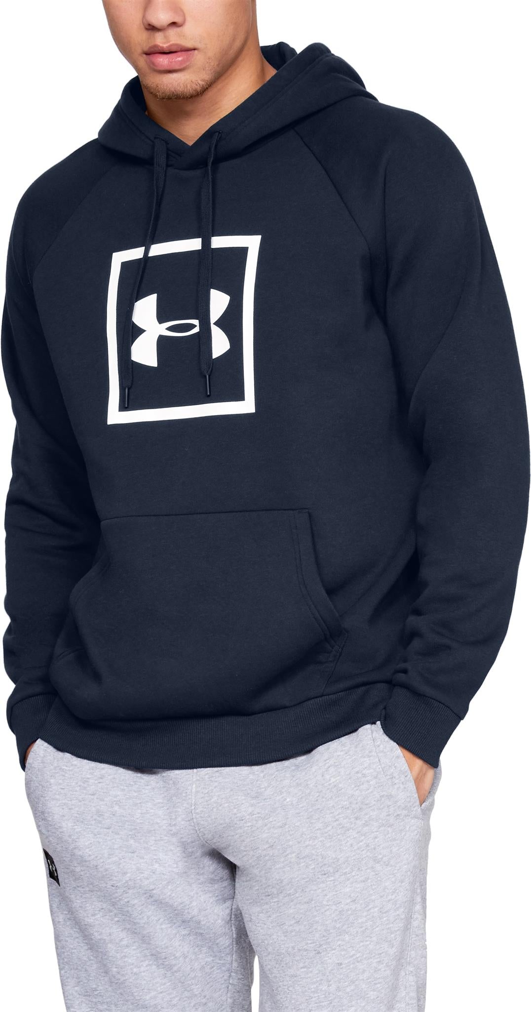 Sweat à capuche Under Armour Rival Fleece Logo - Bleu Marine