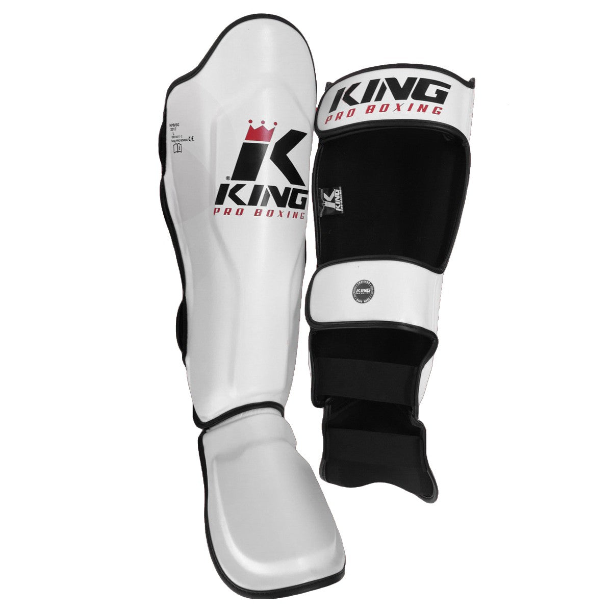 King Pro Boxing Shin Guards - White